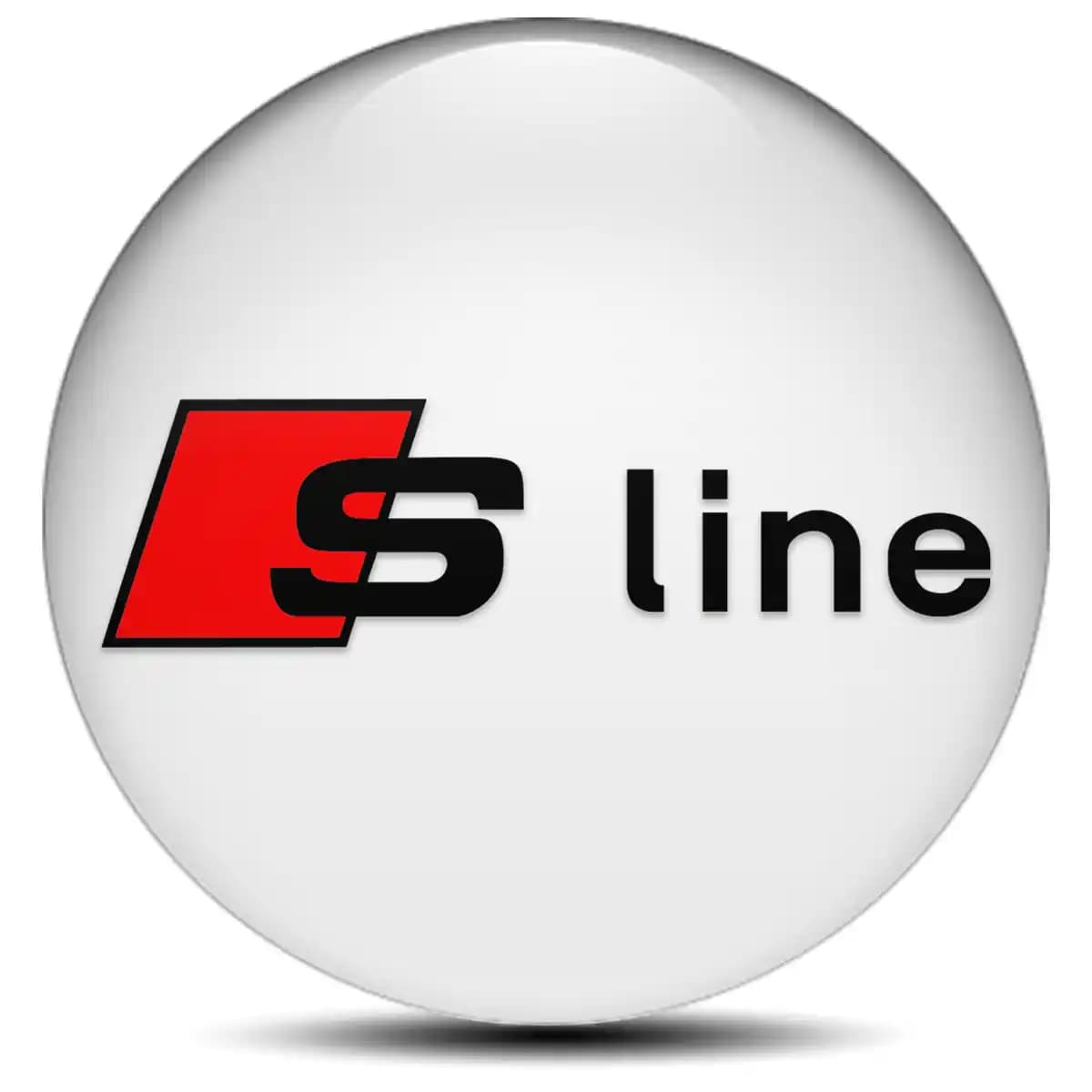 Audi S Line Domed Sticker Self-Adhesive Stylish Design