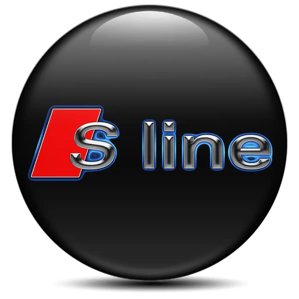 Audi S Line Emblem Epoxy Self-Adhesive Stylish Design