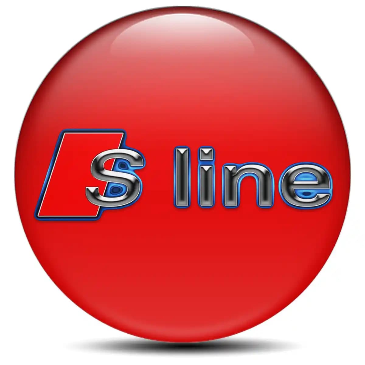 Audi S Line Wheel Emblem Self-Adhesive Stylish Design