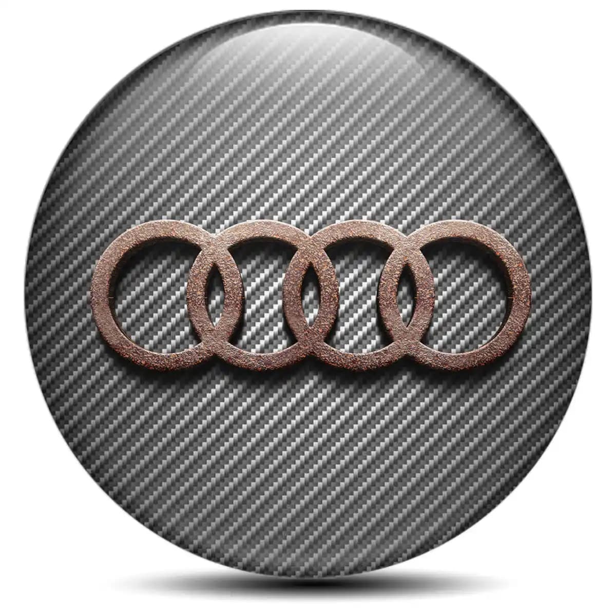 Audi Wheel Emblem Self-Adhesive Branded Edition