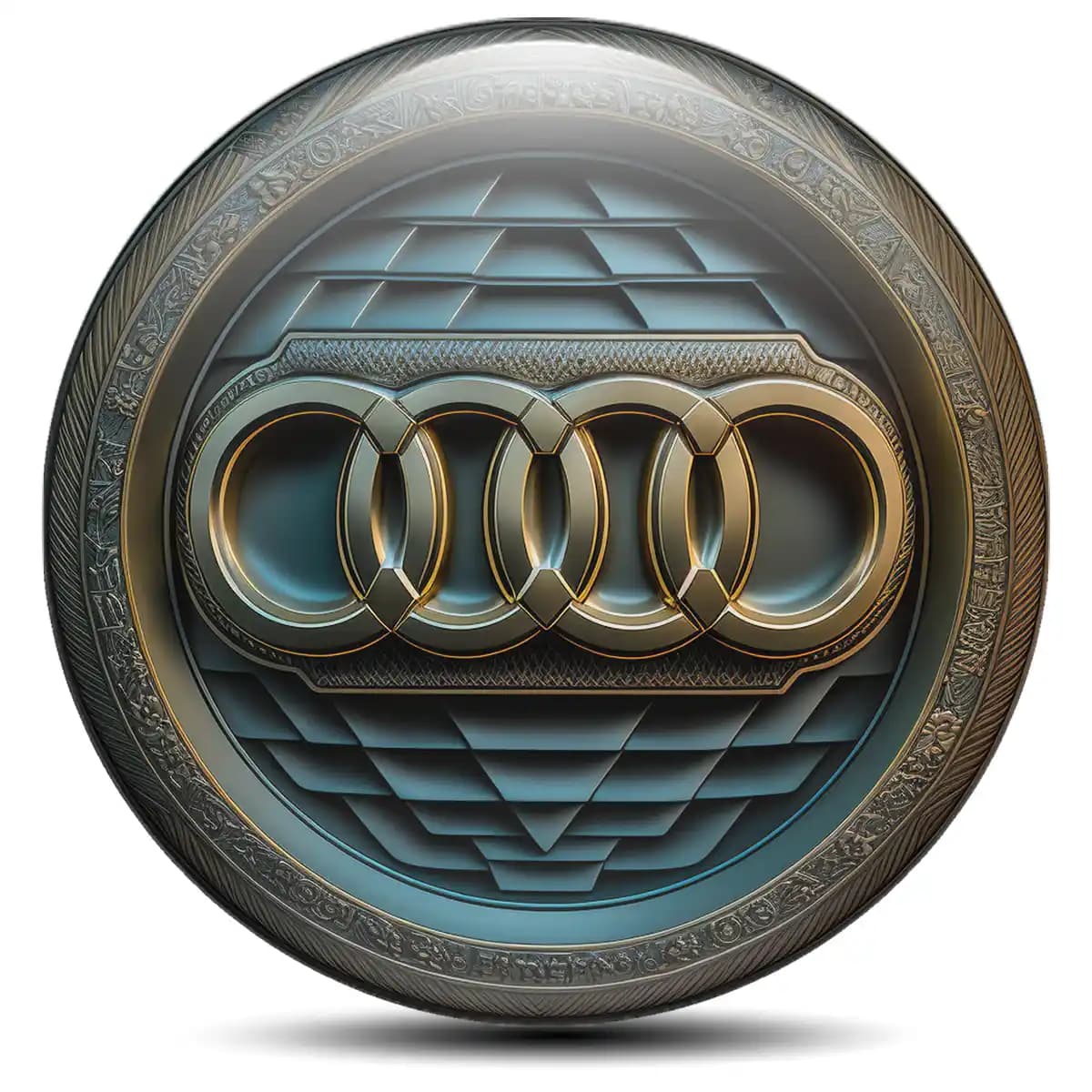Audi Wheel Emblem Self-Adhesive Exterior Design