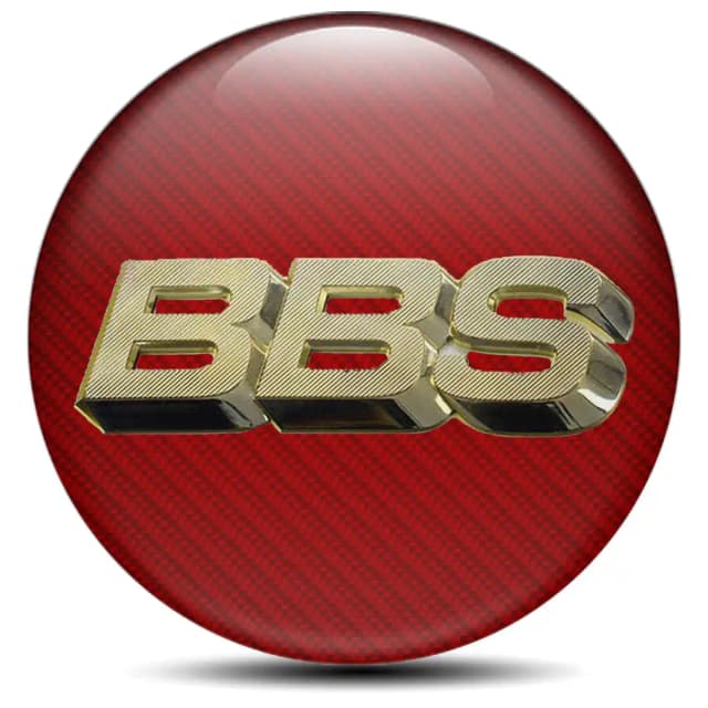 BBS Domed Emblem Self-Adhesive Stylish Design