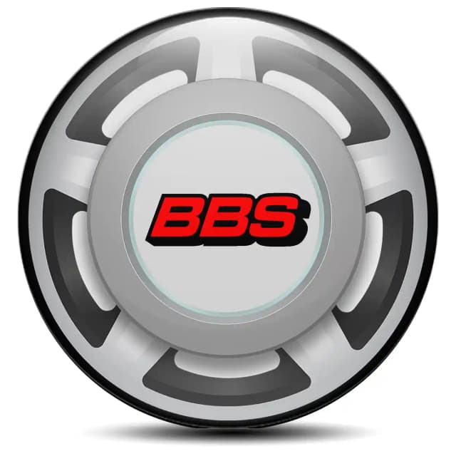 BBS Domed Sticker Stylish Design