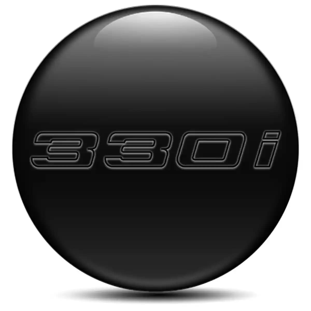 BMW 330i Domed Sticker Stylish Design