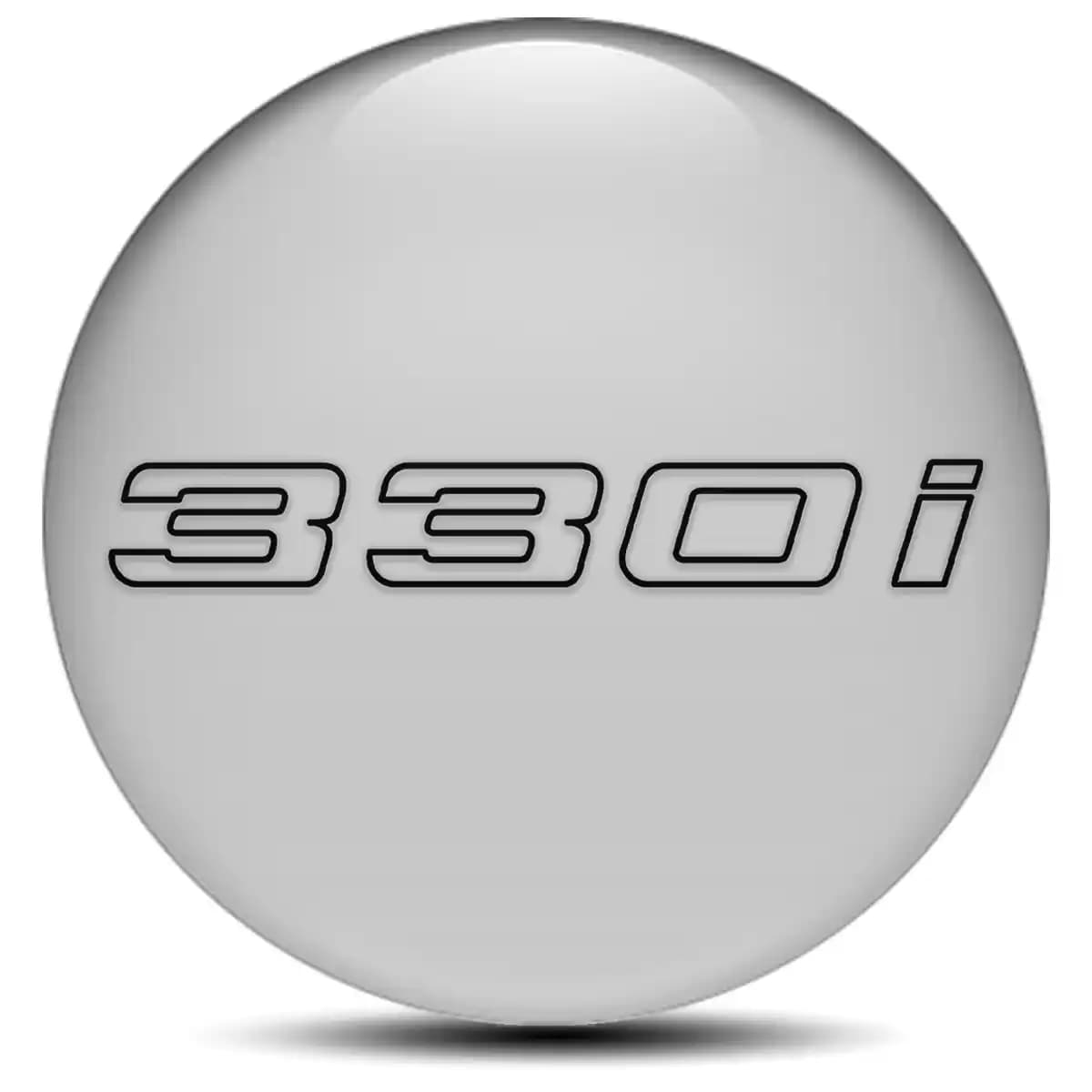 BMW 330i Wheel Emblem Self-Adhesive Stylish Design