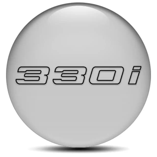 BMW 330i Wheel Emblem Self-Adhesive Stylish Design