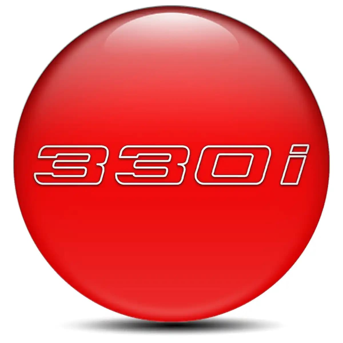 BMW 330i Wheel Emblems Stylish Design