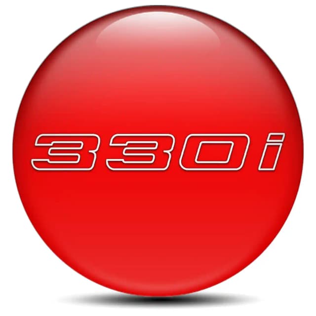 BMW 330i Wheel Emblems Stylish Design