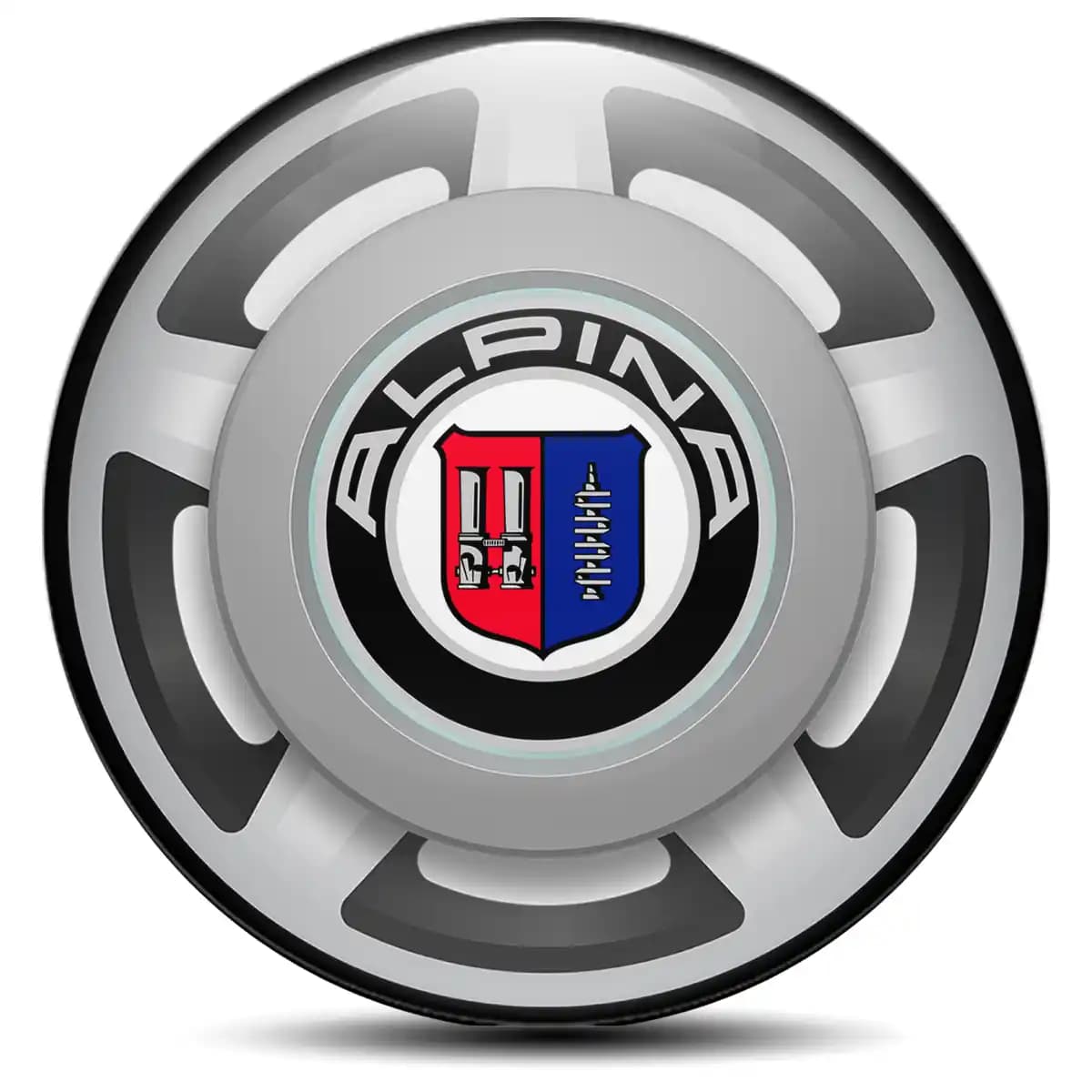 BMW Alpina Domed Emblem Self-Adhesive Stylish Design