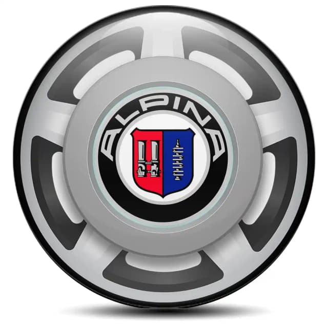 BMW Alpina Domed Emblem Self-Adhesive Stylish Design