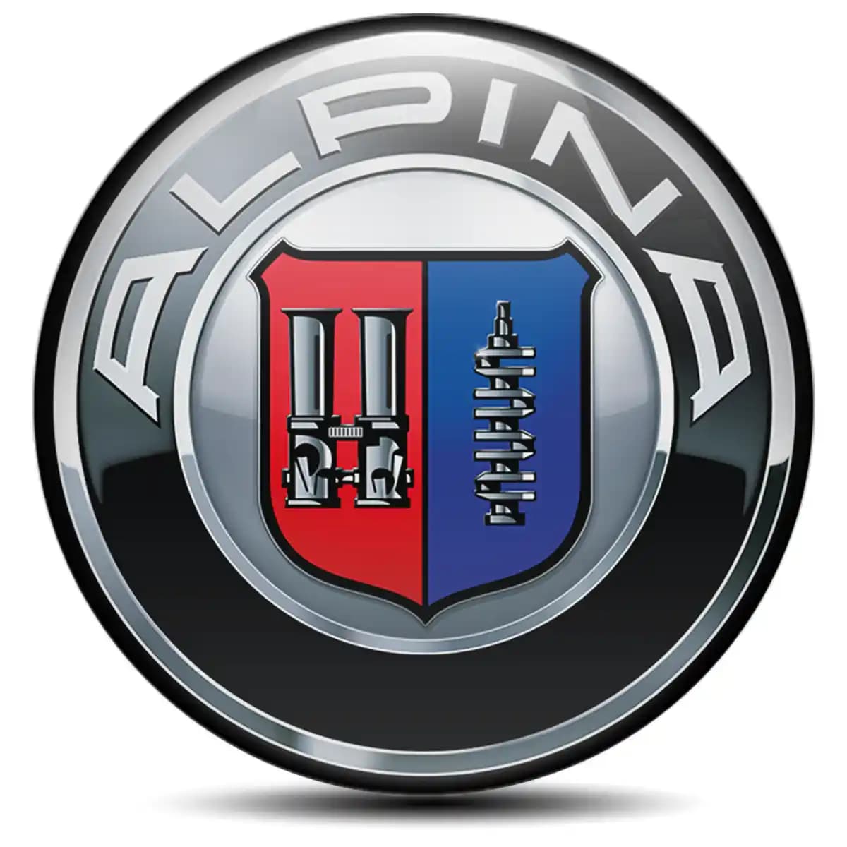 BMW Alpina Domed Sticker Self-Adhesive Stylish Design