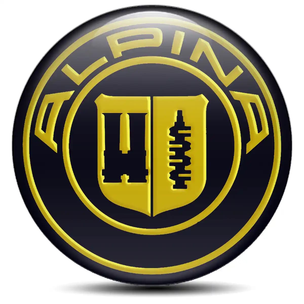 BMW Alpina Domed Sticker Stylish Design