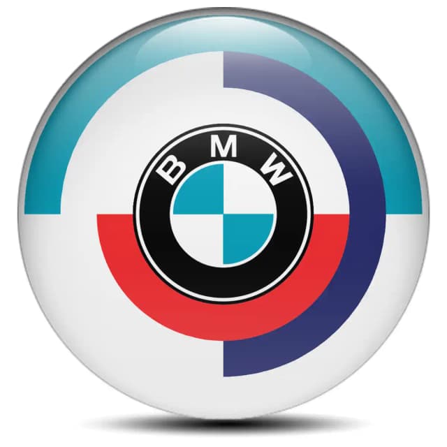 BMW Domed Sticker Self-Adhesive Stylish Design