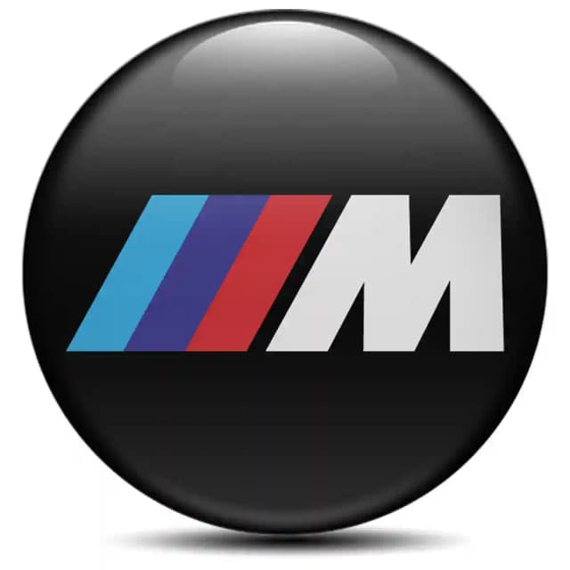 BMW M Power Domed Emblem Self-Adhesive Branded Edition