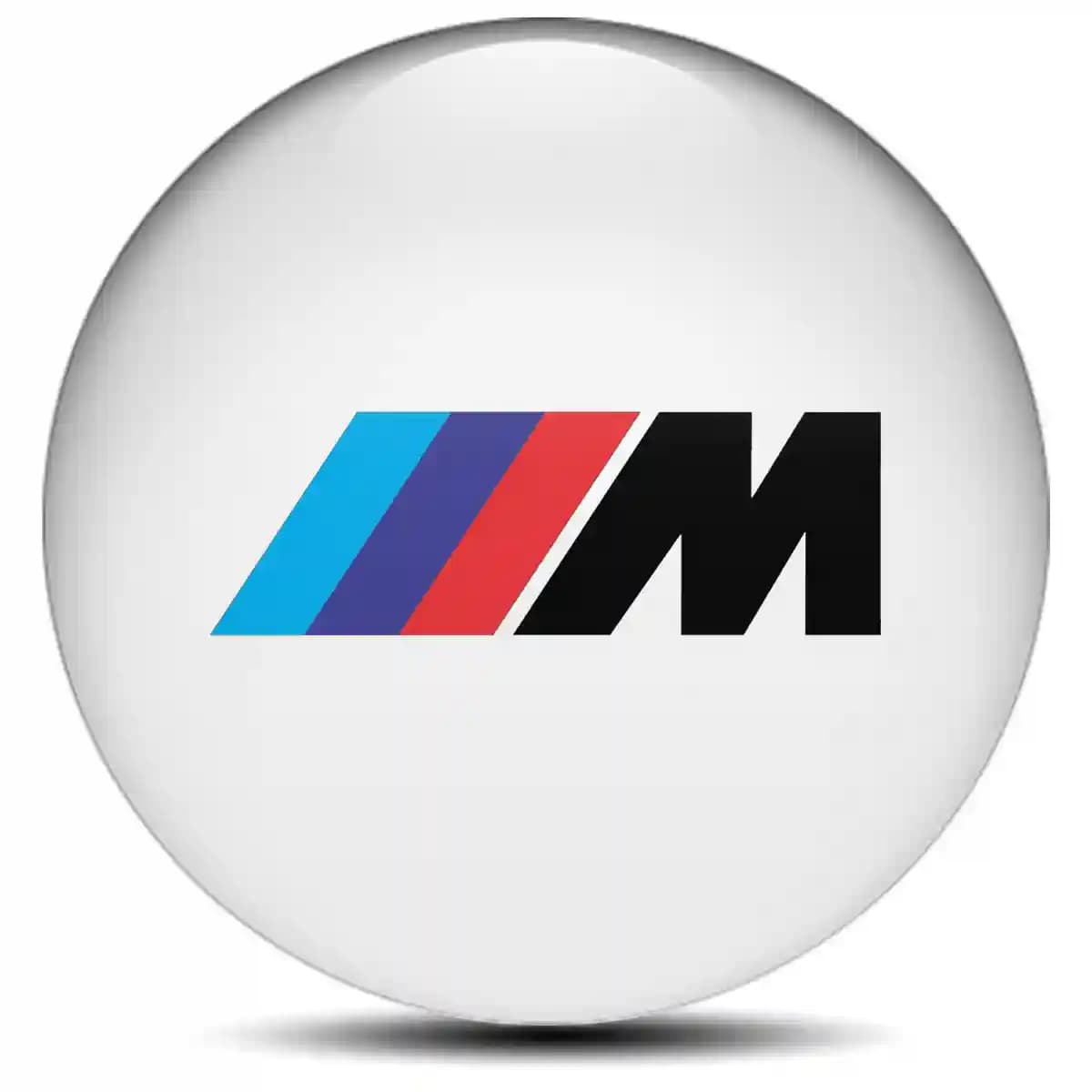 BMW M Power Domed Sticker Self-Adhesive Branded Edition