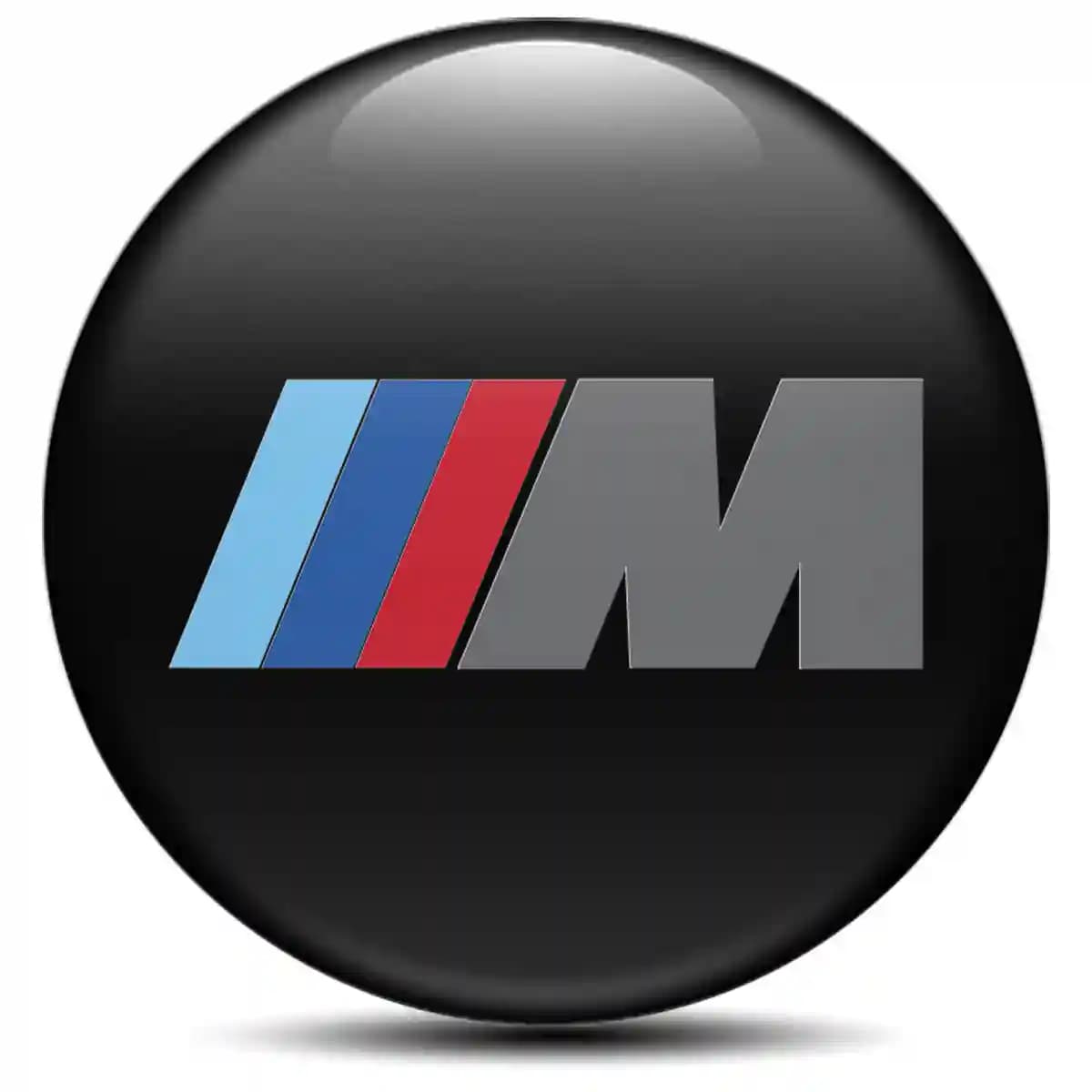 BMW M Power Emblem Badge Self-Adhesive Branded Edition