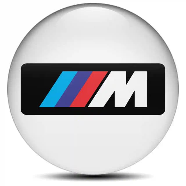 BMW M Power Epoxy Sticker Branded Edition
