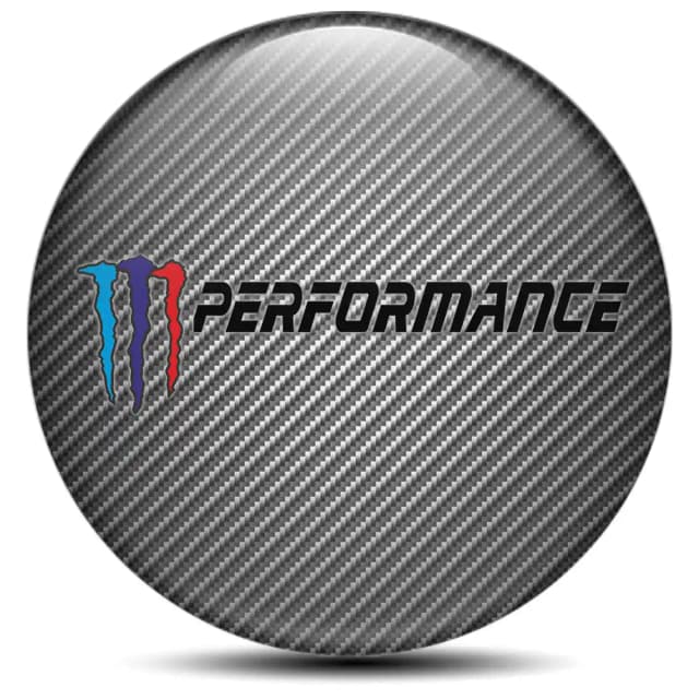 BMW Performance Domed Emblem Stylish Design