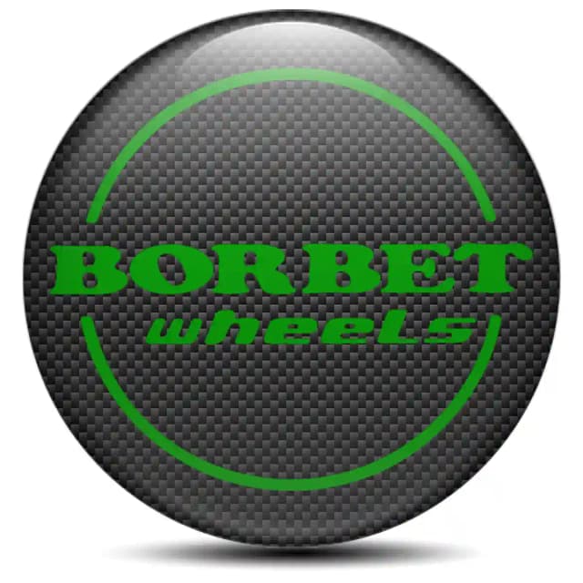 Borbet Domed Emblem Self-Adhesive Stylish Design