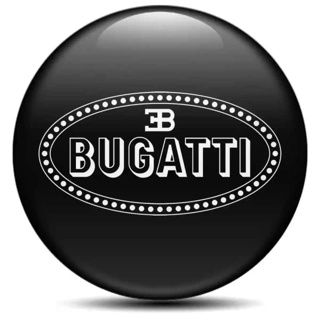 Bugatti Badge Emblems Center Cap High Quality