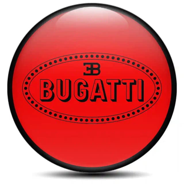 Bugatti Domed Sticker Self-Adhesive High Quality
