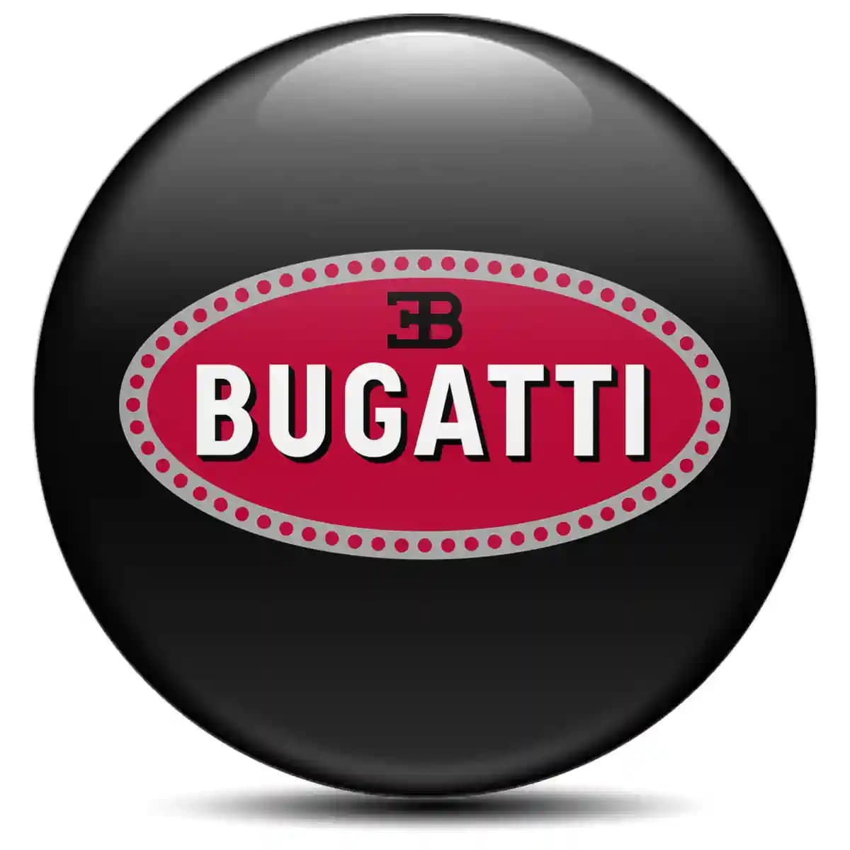Bugatti Domed Sticker Stylish Design