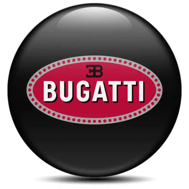 Bugatti Domed Sticker Stylish Design