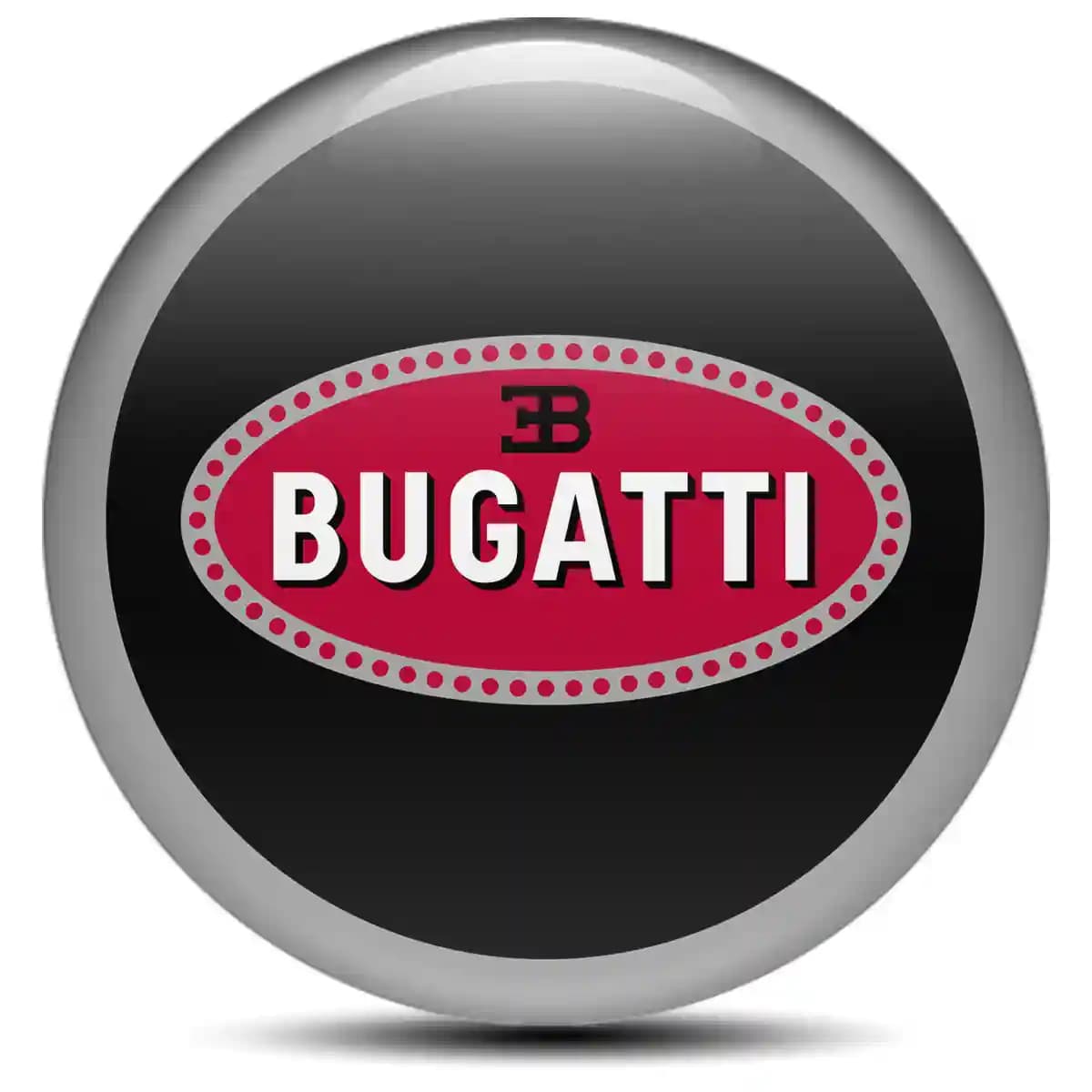 Bugatti Emblem Center Hub Cap Self-Adhesive Stylish Design