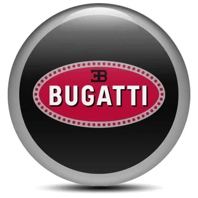 Bugatti Emblem Center Hub Cap Self-Adhesive Stylish Design