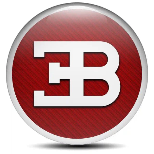 Bugatti Emblem Center Hup Cap Stylish Design