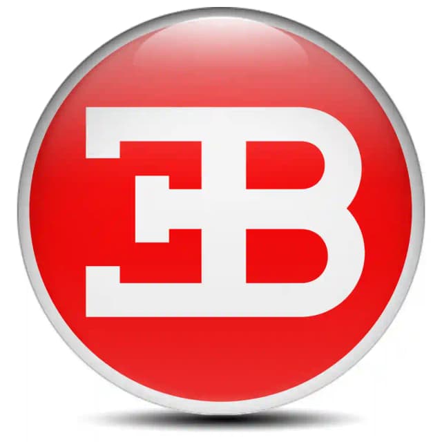 Bugatti Logo Emblem Self-Adhesive Stylish Design