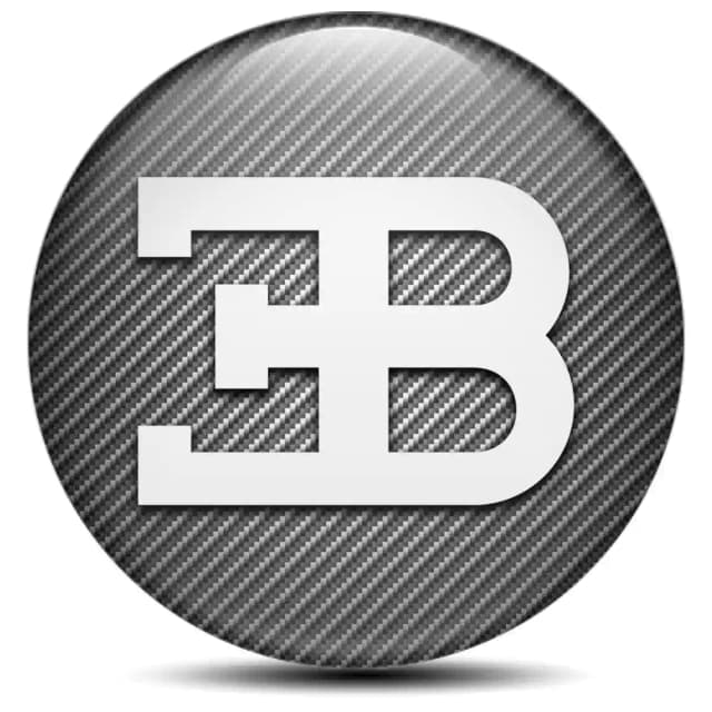 Bugatti Logo Sticker Stylish Design