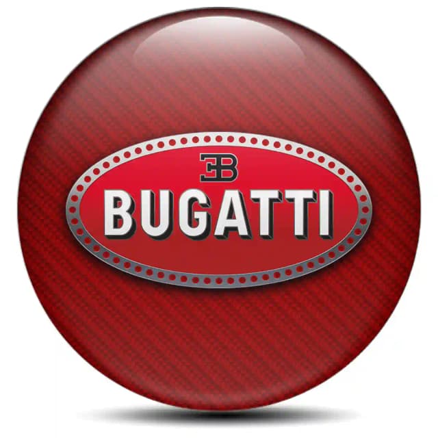Bugatti Wheel Emblem Self-Adhesive High Quality