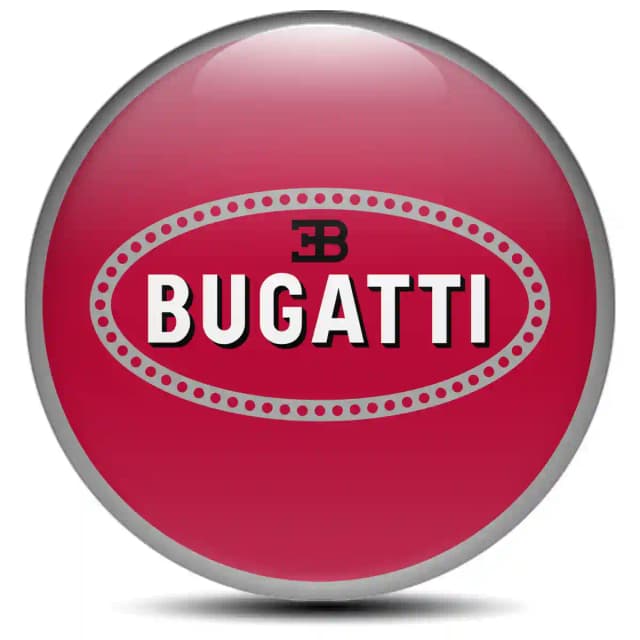 Bugatti Wheel Emblem Self-Adhesive Stylish Design