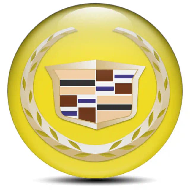 Cadillac Domed Emblem Self-Adhesive Premium Edition