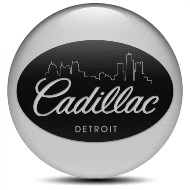 Cadillac Domed Emblem Self-Adhesive Premium Quality