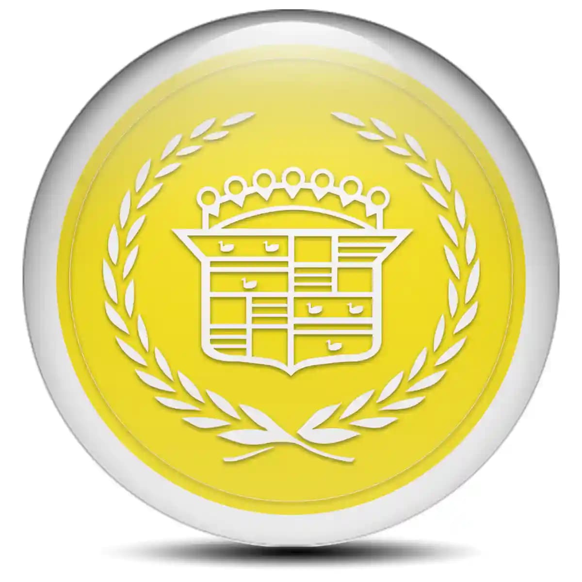 Cadillac Domed Sticker Premium Resin