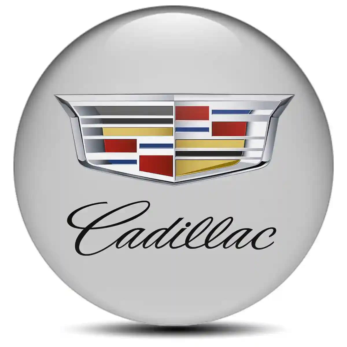 Cadillac Domed Sticker Stylish Design