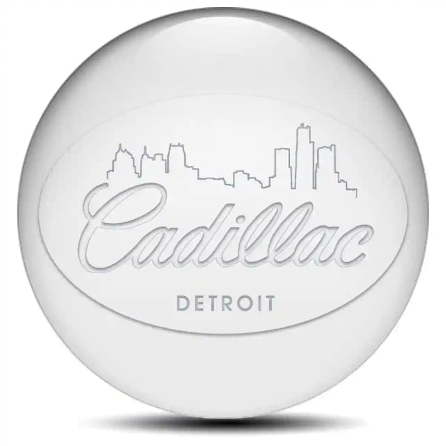 Cadillac Emblem Epoxy Self-Adhesive Stylish Design