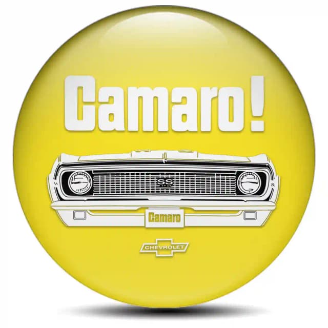 Chevrolet Camaro Domed Sticker Stylish Design
