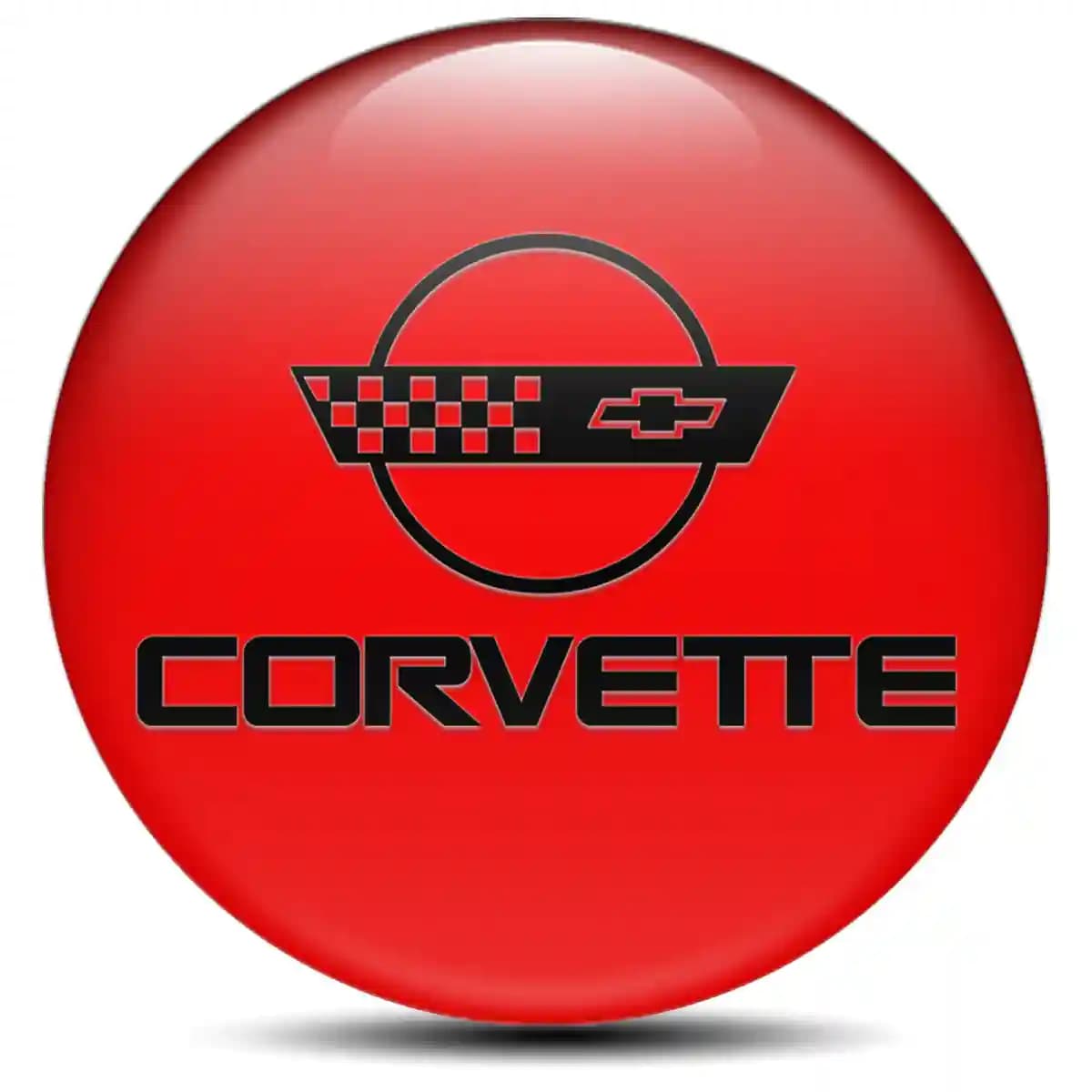 Chevrolet Corvette Badge Emblems Center Cap Premium Edition