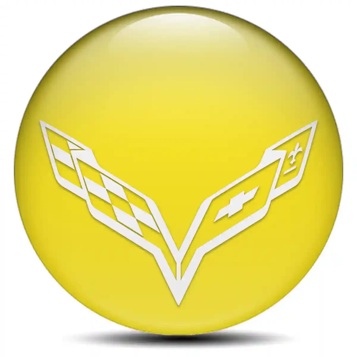 Chevrolet Corvette Domed Sticker Self-Adhesive Limited Edition