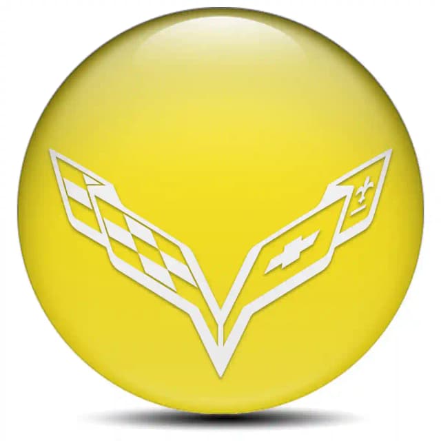 Chevrolet Corvette Domed Sticker Self-Adhesive Limited Edition
