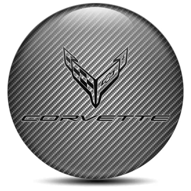 Chevrolet Corvette Domed Sticker Self-Adhesive Premium Edition