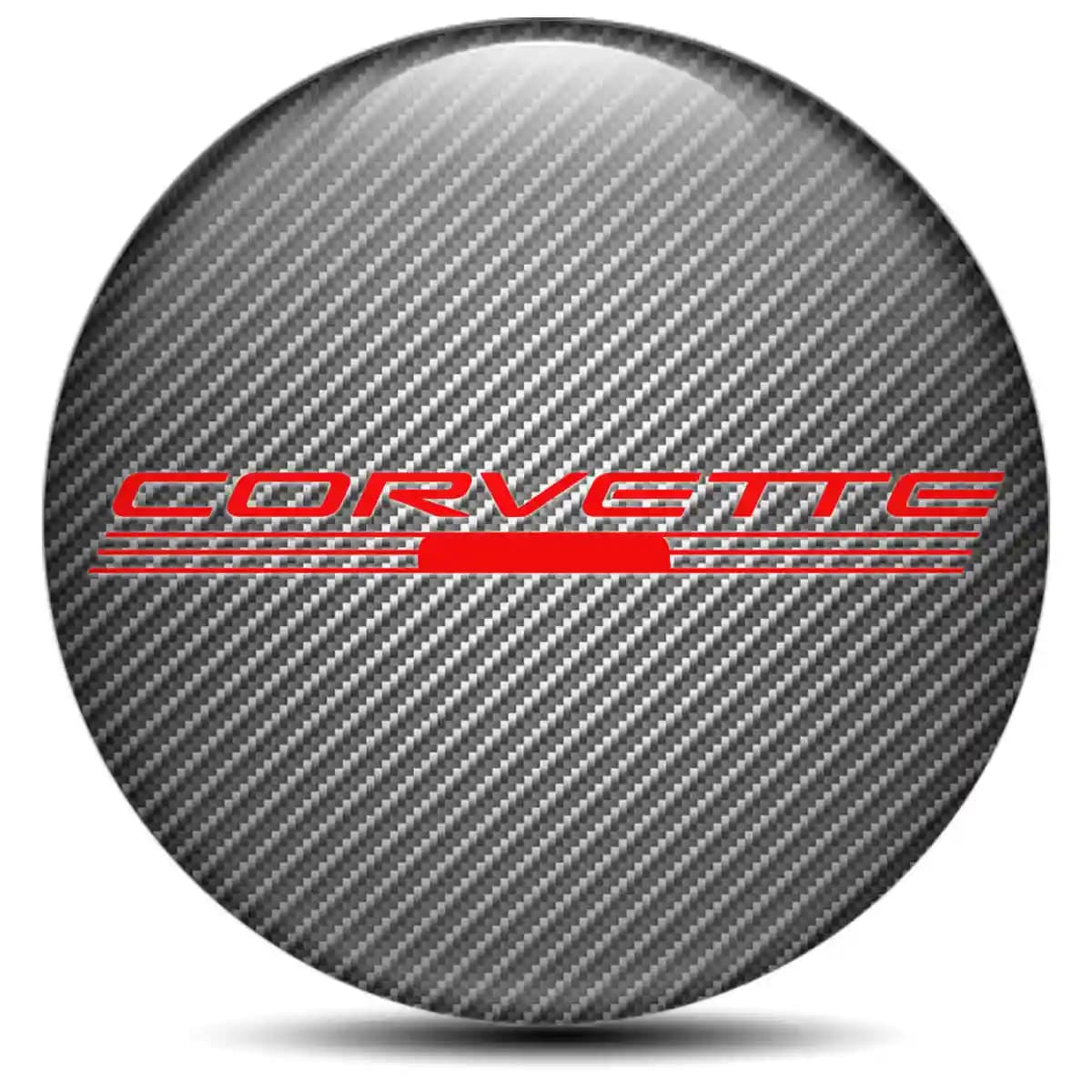 Chevrolet Corvette Domed Sticker Self-Adhesive Stylish Design