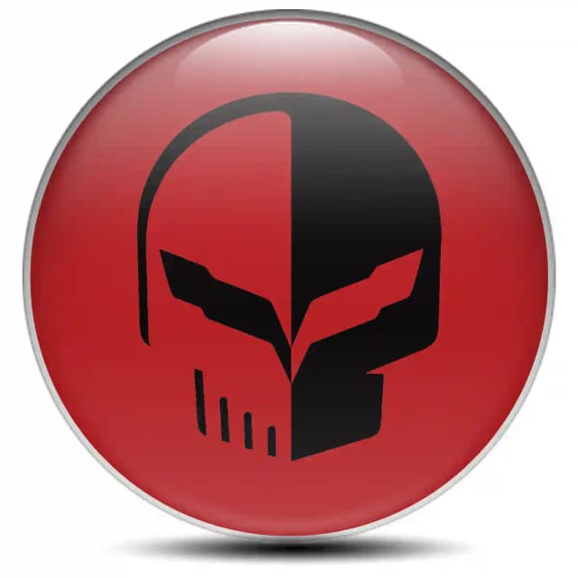 Chevrolet Corvette Domed Sticker Stylish Design