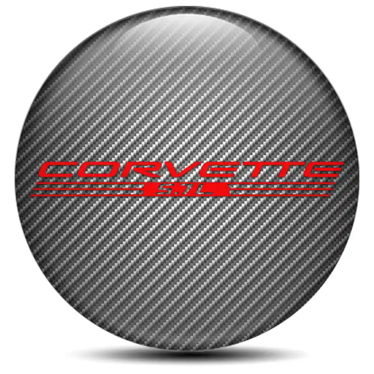 Chevrolet Corvette Emblem Center Hub Cap Self-Adhesive High Quality