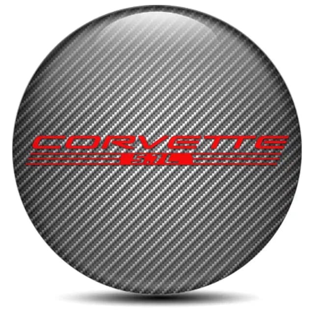 Chevrolet Corvette Emblem Center Hub Cap Self-Adhesive High Quality