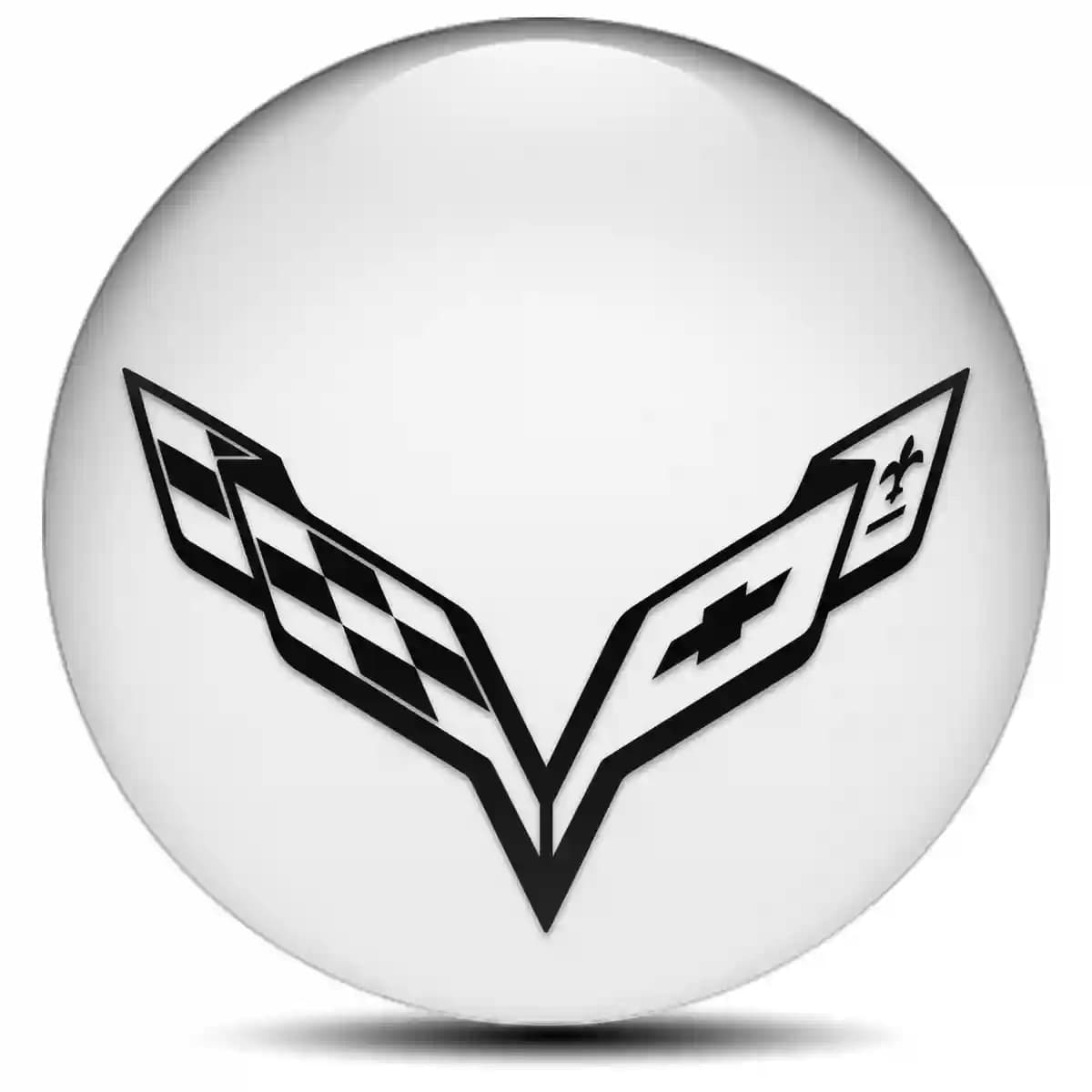 Chevrolet Corvette Emblem Center Hup Cap Premium Edition