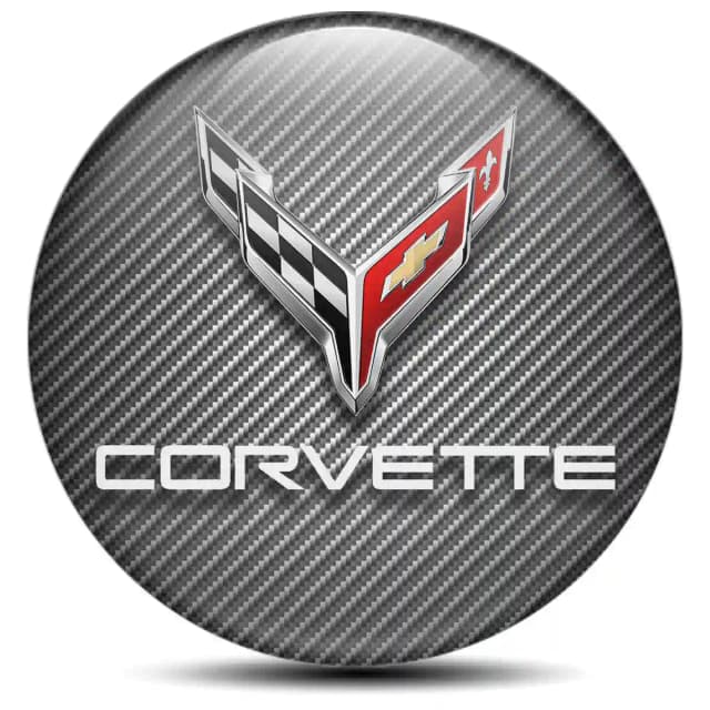Chevrolet Corvette Emblem Center Hup Cap Stylish Design